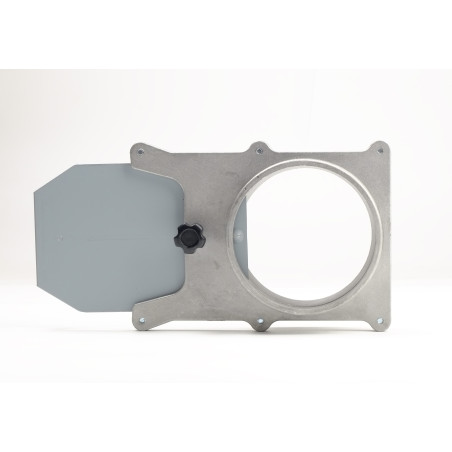 Zasuwa do odciągu fi100 aluminiowa otwarta