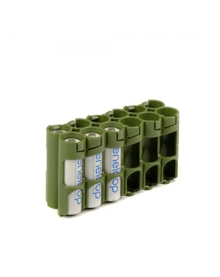 Storacell na baterie AA military green baterie