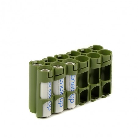 Storacell na baterie AA military green baterie