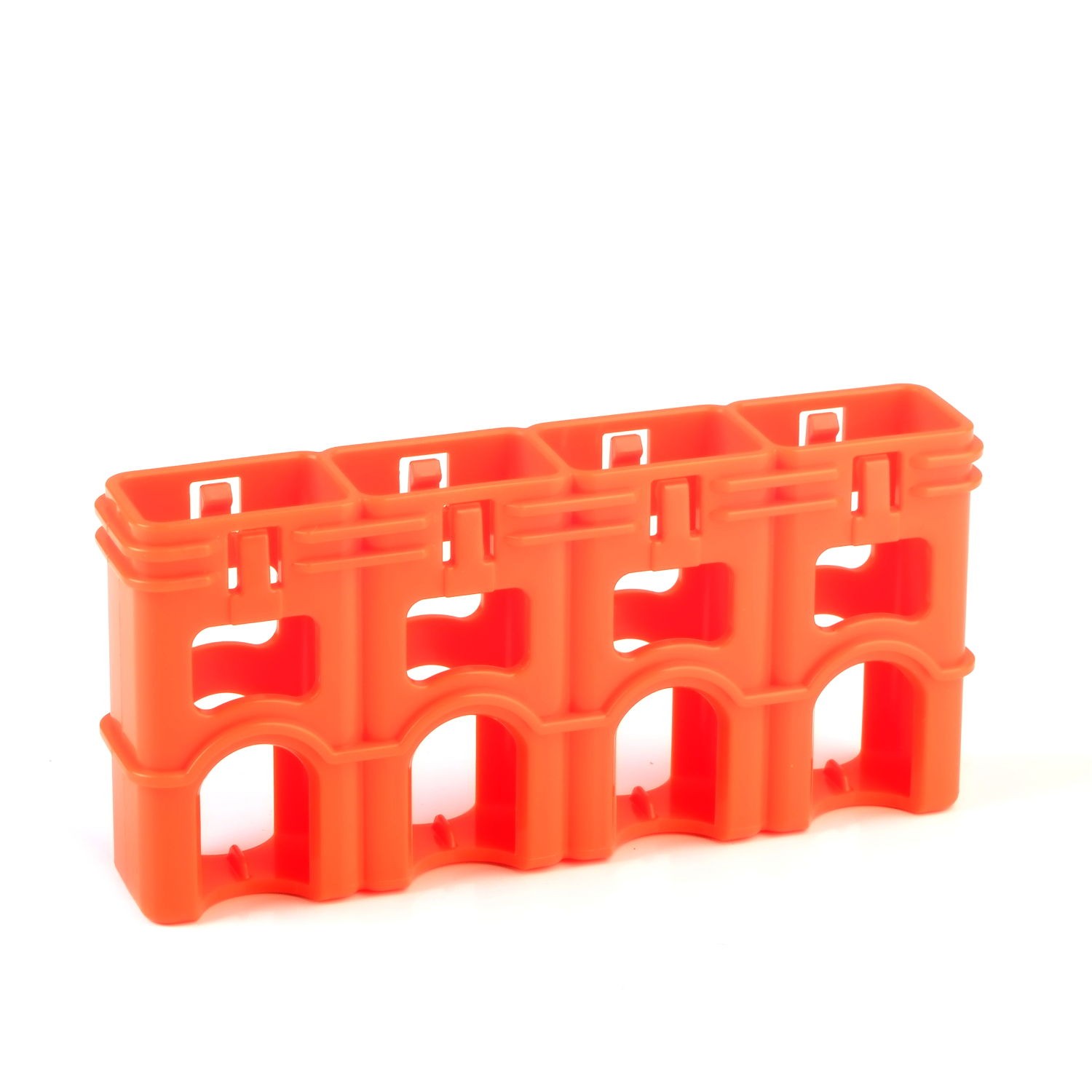 Pojemnik Storacell organizer na 4 baterie 9V pomarańczowy